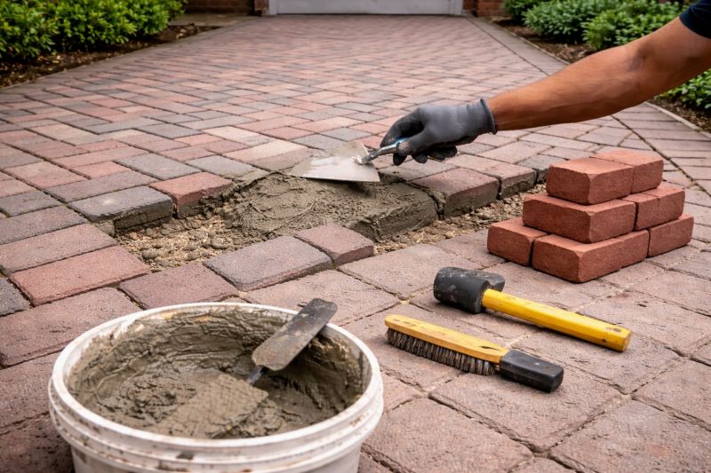 Brick Driveway Repair in Santa Barbara, CA