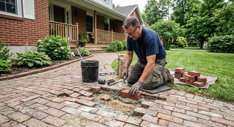 Brick Flatwork Repair in Carpinteria, CA