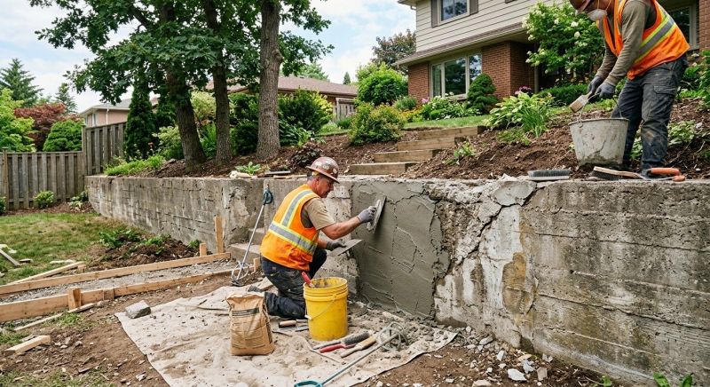 Brick Retaining Wall Repair in Santa Barbara, CA