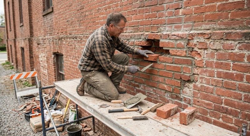 Brick Stairs Repair in Goleta, CA