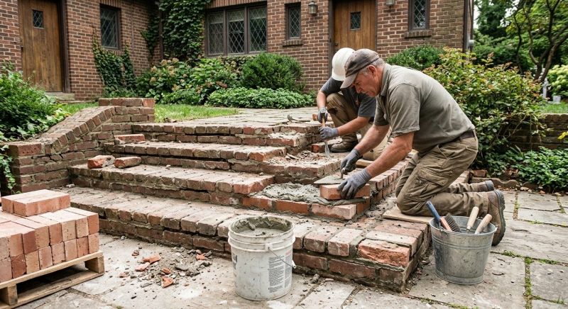 Brick Stairs Repair in Santa Barbara, CA