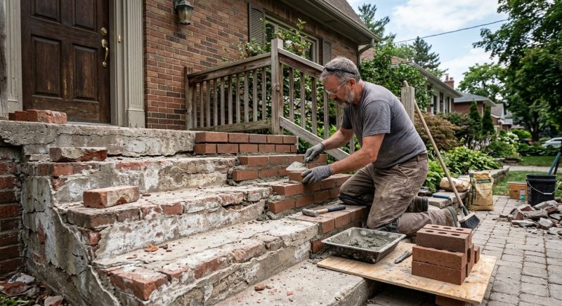 Brick Steps Repair in Santa Barbara, CA