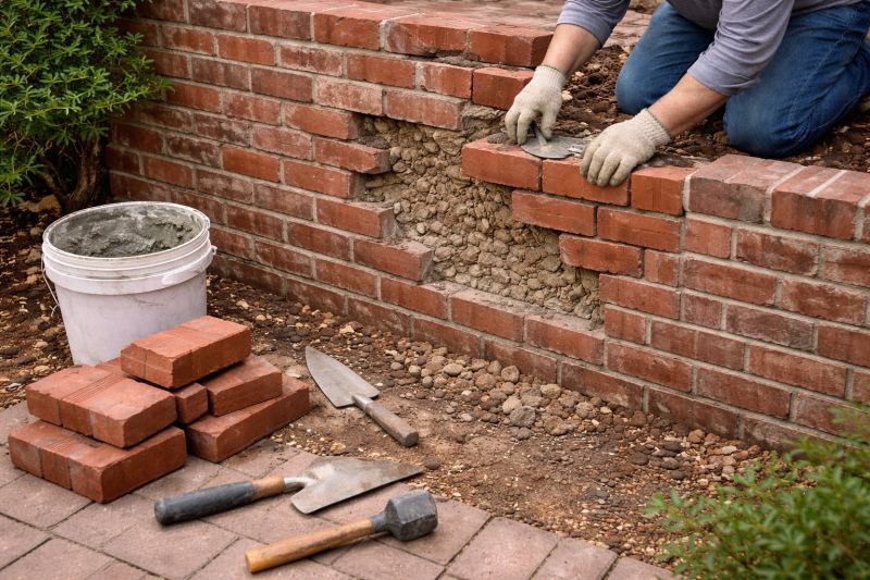 Brick Wall Repair in Santa Barbara, CA