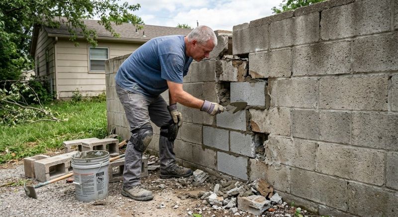 Cinder Block Repair in Santa Barbara, CA