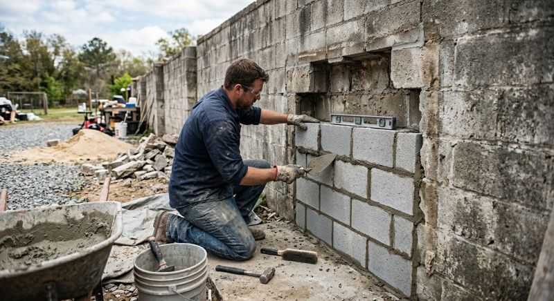 Concrete Block Repair in Goleta, CA