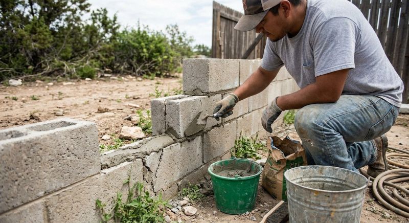 Concrete Block Wall Repair in Santa Barbara, CA