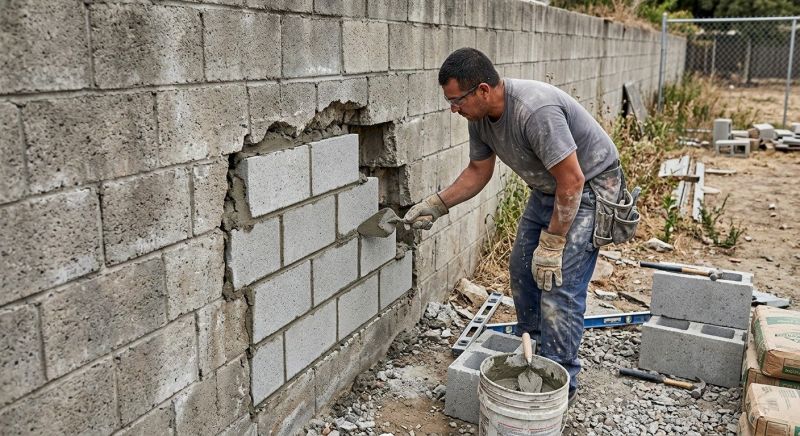 Masonry Wall Repair in Santa Barbara, CA