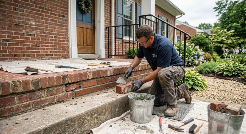 Porch Brick Repair in Santa Barbara, CA
