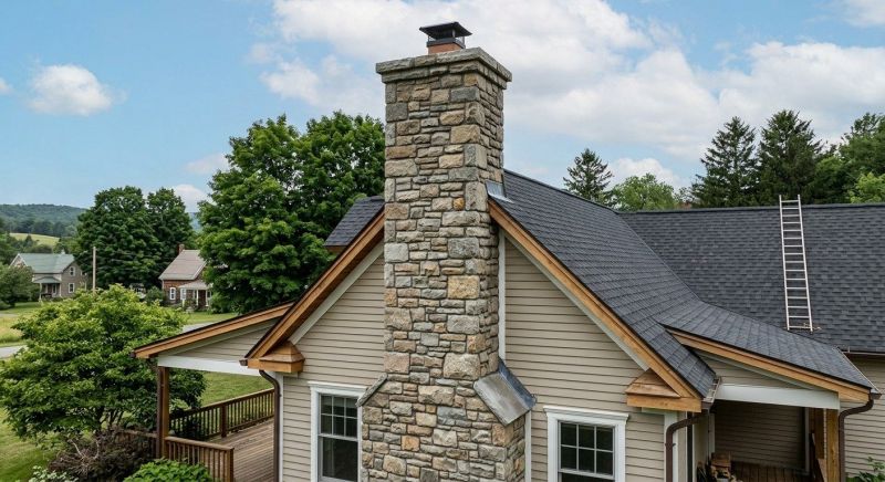 Stone Chimney Installation in Santa Barbara, CA