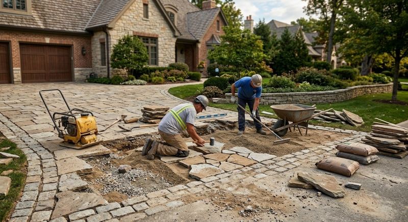 Stone Walkway Repair in Santa Barbara, CA
