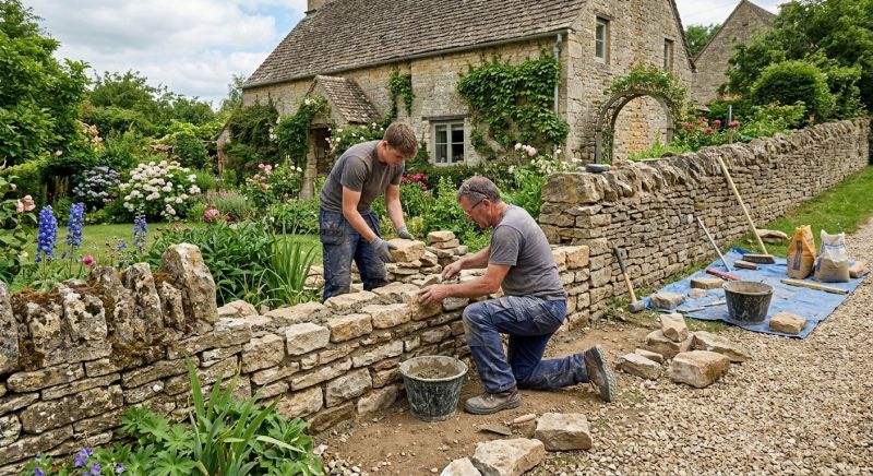 Stone Wall Repair in Goleta, CA